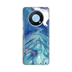Zastitna silikonska maska (futrola) PRINT - Huawei nova Y90 Blue Marble.