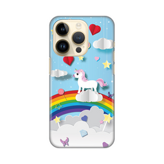 Zastitna silikonska maska (futrola) PRINT - iPhone 14 Pro Unicorn.