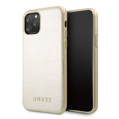 Zastitna maska (futrola) Guess Hc PC Iridescent Leather - iPhone 11 Pro zlatna (GUHCN58IGLGO).