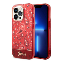 Zastitna maska (futrola) Guess Hc IML Electro Cam Raisley - iPhone 14 Pro crvena (GUHCP14LHGBNHR).
