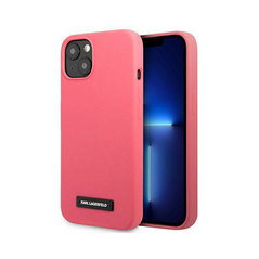 Zastitna maska (futrola) Karl Lagerfeld Hc Silicone Plaque - iPhone 13 pink (KLHCP13MSLMP1PI).