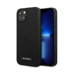 Zastitna maska (futrola) Karl Lagerfeld Hc Silicone Plaque - iPhone 13 crna (KLHCP13MSLMP1K).