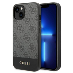 Zastitna maska (futrola) Guess Hc PC/TPU 4G Bottom Stripe - iPhone 14 Plus siva (GUHCP14MG4GLGR).