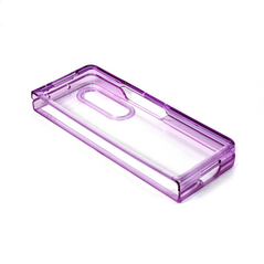 Zastitna maska (futrola) providna TPU - Samsung F936B Samsung F936 Galaxy Z Fold 4 ljubicasta.