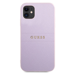 Zastitna maska (futrola) Guess Hc PU Saffiano - iPhone 11 6.1 ljubicasta (GUHCN61PSASBPU).