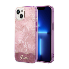 Zastitna maska (futrola) Guess Hc IML Electro Cam Jungle - iPhone 14 Plus pink (GUHCP14MHGJGHP).