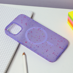 Zastitna maska (futrola) Colorful Magsafe - iPhone 14 ljubicasta.