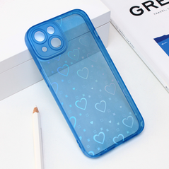 Zastitna maska (futrola) Heart Color IMD - iPhone 14 plava.