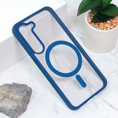 Zastitna maska (futrola) Magsafe - Samsung S916B Galaxy S23 Plus tamno plava.