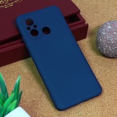 Zastitna maska (futrola) Teracell Giulietta - Xiaomi Redmi 12C mat tamno plava.