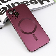 Zastitna maska (futrola) Magsafe Chrome - iPhone 15 6.1 bordo.