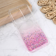 Zastitna silikonska maska (futrola) Glitter - Huawei Honor 200 Lite roze.