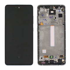 LCD displej (ekran) - Samsung A528B/Galaxy A52s 5G + touchscreen + okvir crni Service Pack ORG/GH82-26861A.