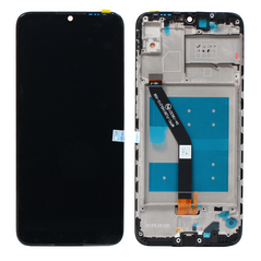 LCD displej (ekran) - Huawei Honor 8A + touchscreen + okvir crni CHO.