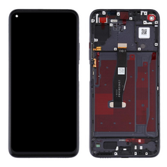 LCD displej (ekran) - Huawei Nova 5T+touch screen crni+frame CHO.