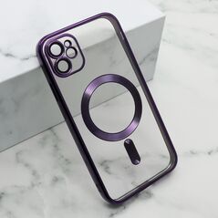 Zastitna maska (futrola) CAMERA PROTECT MagSafe - iPhone 11 (6.1) ljubicasta (MS).
