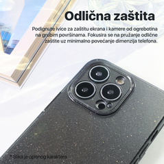 Zastitna maska (futrola) Sparkle Dust - Samsung A065F Galaxy A06 5G zelena.
