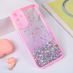 Zastitna maska (futrola) okvir Glitter - Samsung A156 Galaxy A15 5G roze.