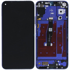 LCD displej (ekran) - Huawei Nova 5T + touchscreen + okvir Blue.