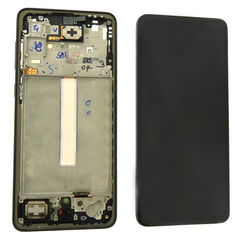 LCD displej (ekran) - Samsung A336/Galaxy A33 5G + touchscreen + okvir crni A+ OLED.