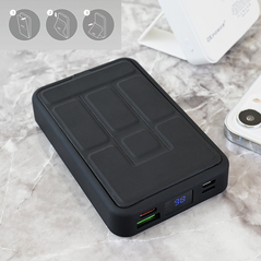 Univerzalna Back Up Baterija prenosiva baterija Magsafe PD W101 10000mAh crna.