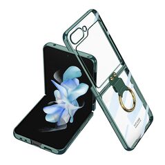 Zastitna maska (futrola) RING LINES - Samsung F731B Galaxy Z Flip 5 5G zelena (GKK case) (MS).