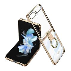 Zastitna maska (futrola) RING LINES - Samsung F731B Galaxy Z Flip 5 5G zlatna (GKK case) (MS).