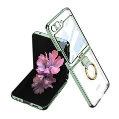 Zastitna maska (futrola) RING LINES - Samsung F741B Galaxy Z Flip 6 5G zelena (GKK case) (MS).
