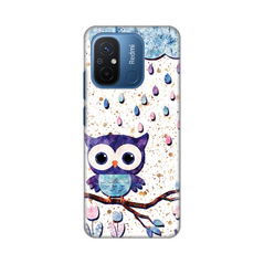 Zastitna ultra tanka (skin) maska / futrola PRINT - Xiaomi Redmi 12C Owl.