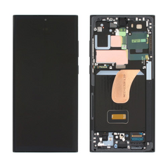 LCD displej (ekran) - Samsung S918B/Galaxy S23 Ultra + touchscreen + okvir Phantom crni Service Pack ORG/GH82-30466A.
