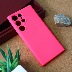 Zastitna maska (futrola) Teracell Giulietta - Samsung Galaxy S23 Ultra mat pink.