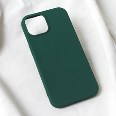 Zastitna maska (futrola) Teracell Soft Velvet - iPhone 15 tamno zelena.