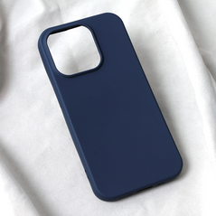 Zastitna maska (futrola) Teracell Soft Velvet - iPhone 15 Pro 6.1 tamno plava.