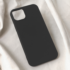 Zastitna maska (futrola) Teracell Soft Velvet - iPhone 15 Plus crna.