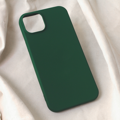 Zastitna maska (futrola) Teracell Soft Velvet - iPhone 15 Plus tamno zelena.