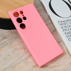 Zastitna maska (futrola) Teracell Giulietta - Samsung S928B Galaxy S24 Ultra mat roze.