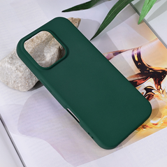 Zastitna maska (futrola) Teracell Soft Velvet - iPhone 16 Pro tamno zelena.