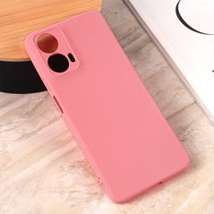 Zastitna maska (futrola) Teracell Giulietta - Motorola Moto G04 mat roze.