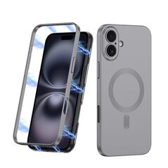 Zastitna maska (futrola) 360 COLOR MagSafe - iPhone 16 (6.1) siva (GKK case) (MS).