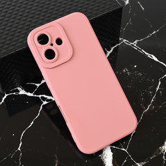 Zastitna maska (futrola) Teracell Giulietta - iPhone 16 6.1 mat tamno roze.
