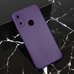Zastitna maska (futrola) Teracell Giulietta - Huawei Huawei Y6 (2019)/Honor 8A mat tamno ljubicasta.