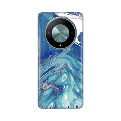 Zastitna silikonska maska (futrola) PRINT - Huawei Honor Magic 6 lite Blue Marble.