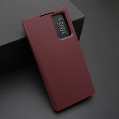 Zastitna maska (futrola) na preklop (bi fold) Smart Window - Samsung Galaxy S23 Ultra 5G bordo (MS).