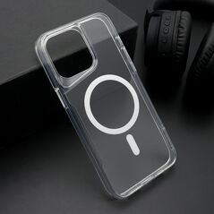 Zastitna maska (futrola) AURA MagSafe - iPhone 15 Pro Max (6.7) bela (MS).