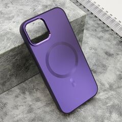 Zastitna maska (futrola) COLOR METAL MagSafe - iPhone 15 ljubicasta (MS).
