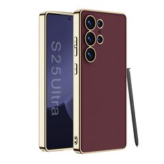 Zastitna maska (futrola) S GOLD LINE - Samsung S938 Galaxy S25 Ultra 5G crvena (GKK case) (MS).