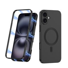 Zastitna maska (futrola) 360 COLOR MagSafe - iPhone 16 (6.1) crna (GKK case) (MS).