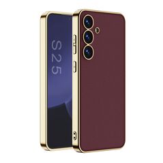 Zastitna maska (futrola) S GOLD LINE - Samsung S931 Galaxy S25 5G crvena (GKK case) (MS).