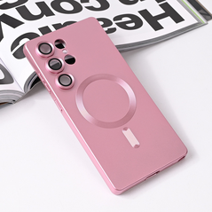 Zastitna maska (futrola) Magsafe Chrome - Samsung S938 Galaxy S25 Ultra roze.