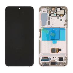LCD displej (ekran) - Samsung S901B/Galaxy S22 5G + touchscreen + okvir Violet Service Pack ORG/GH82-27520F.